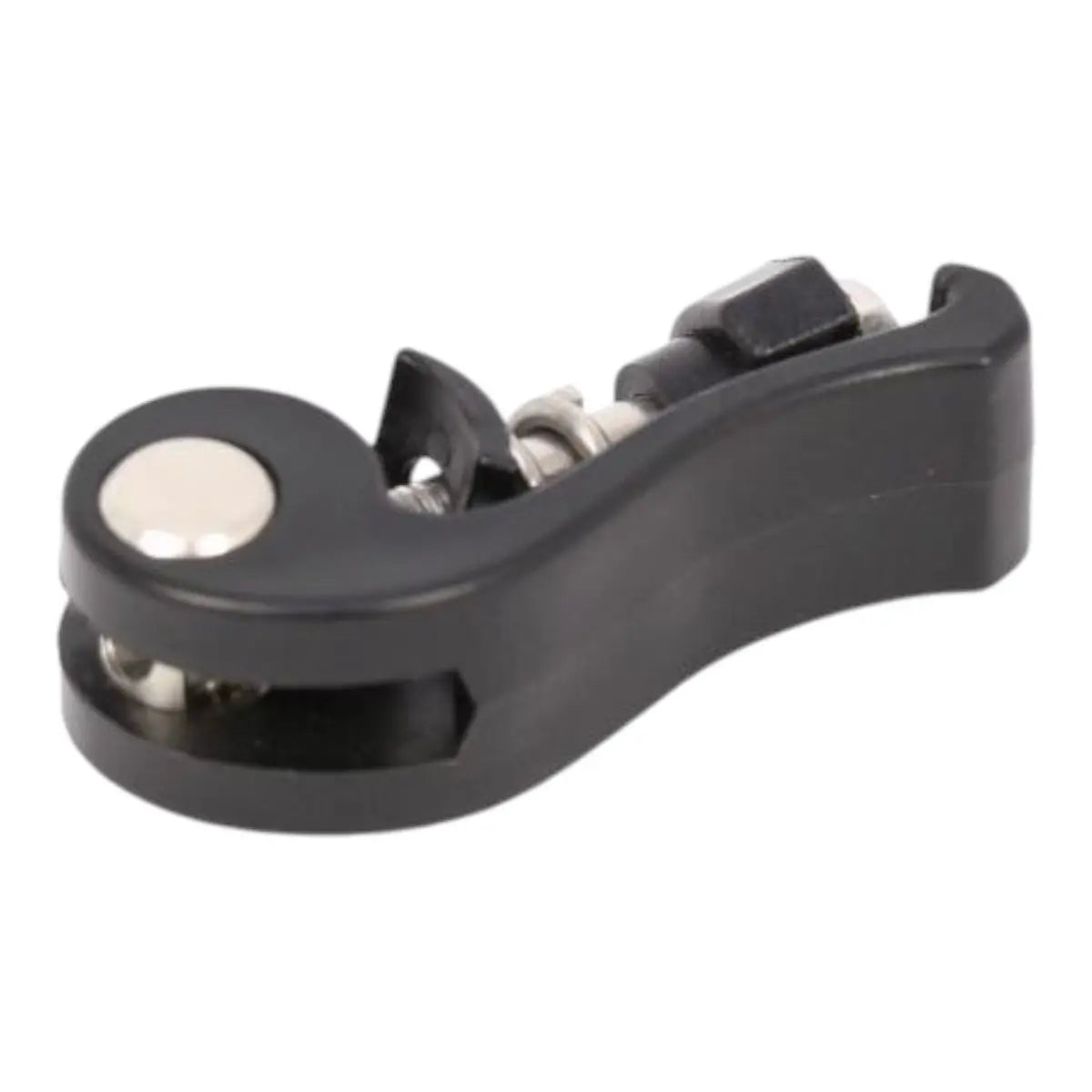 Gardiner hebel für teleskopstangen schwarzer kunststoff fahrradpedalclip mit silbernen metallteilen und rundem seitlichen knopf
