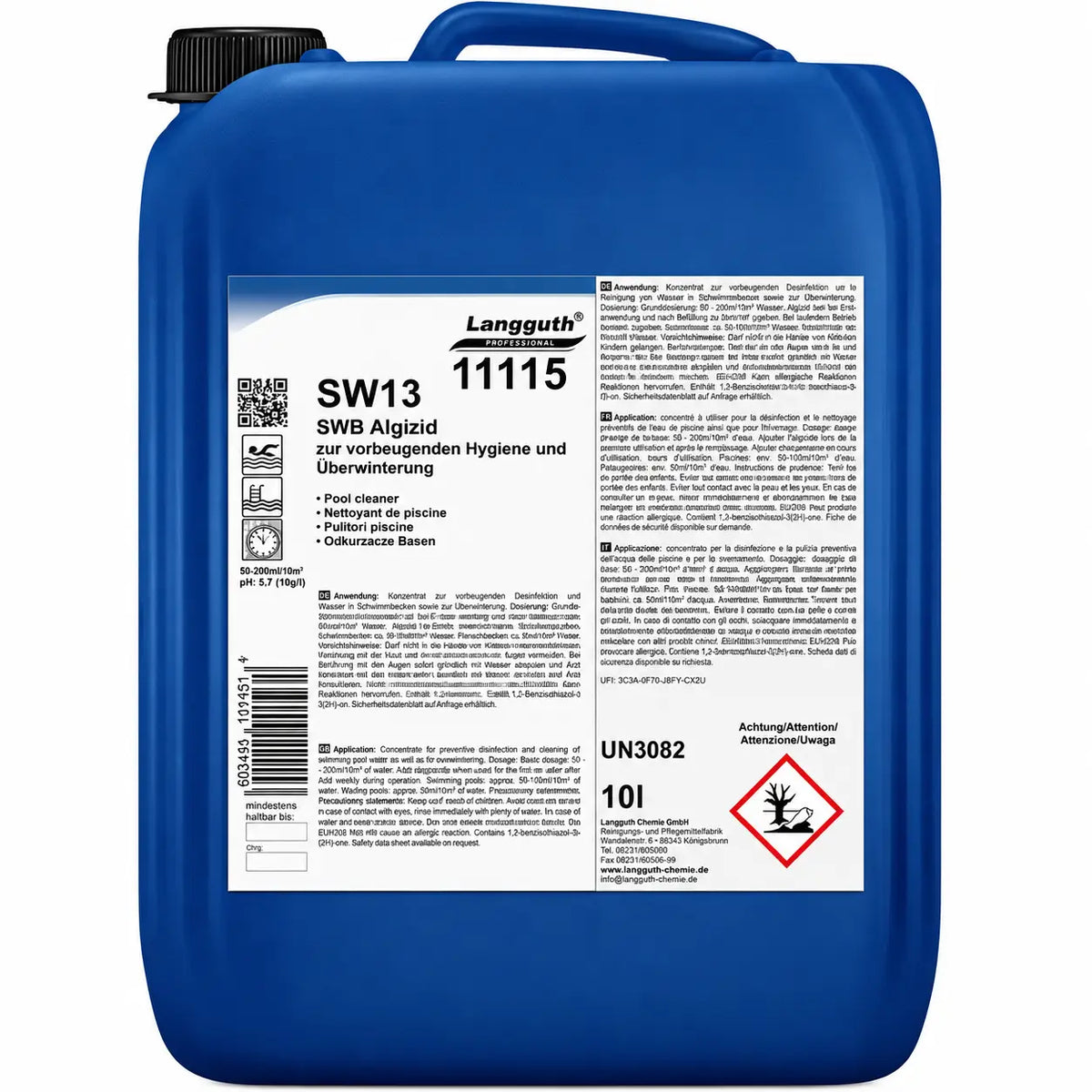 Langguth SW13 SWB Algizid 10 Liter Kanister