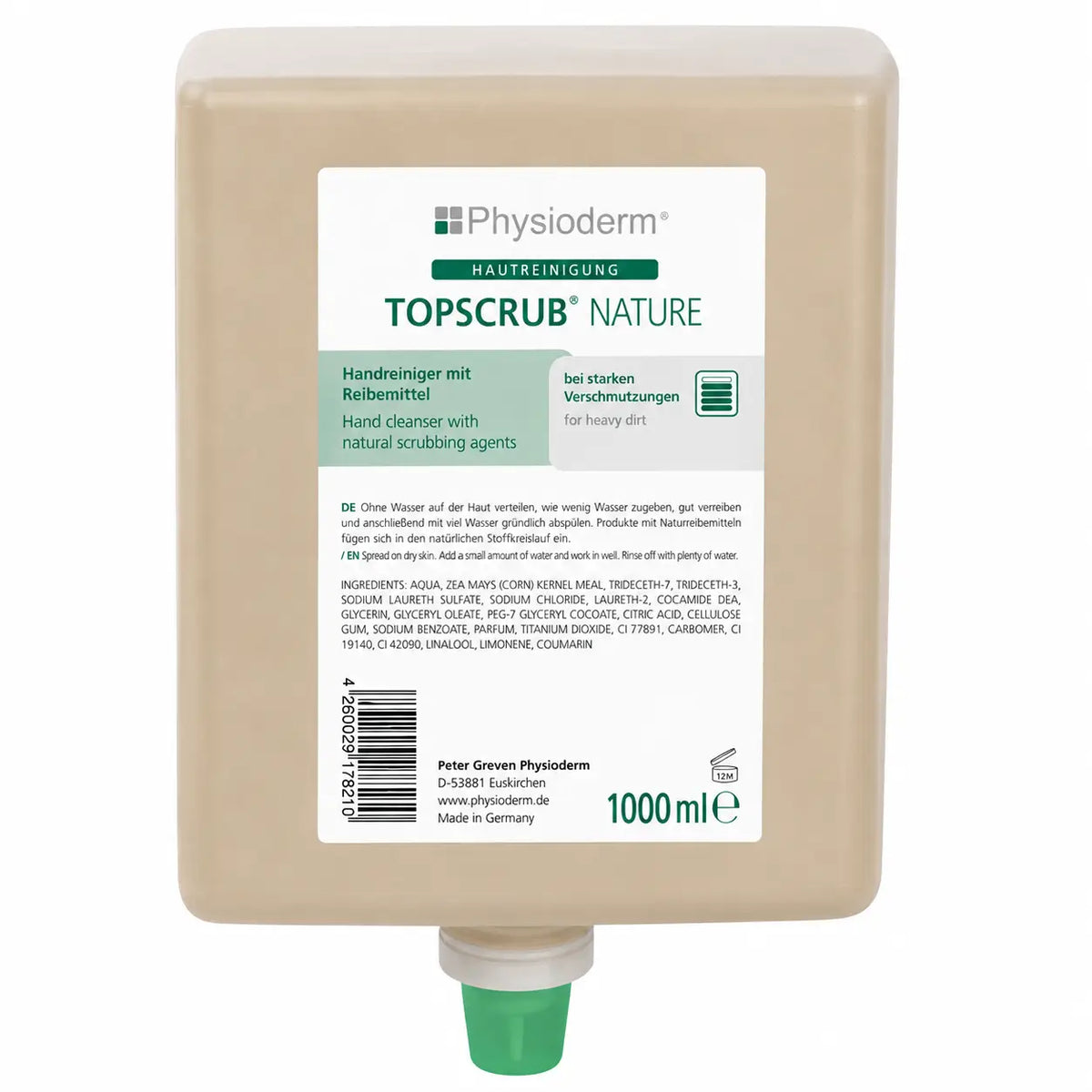 Physioderm Topscrub Nature Handreiniger 1 Liter Neptunflasche