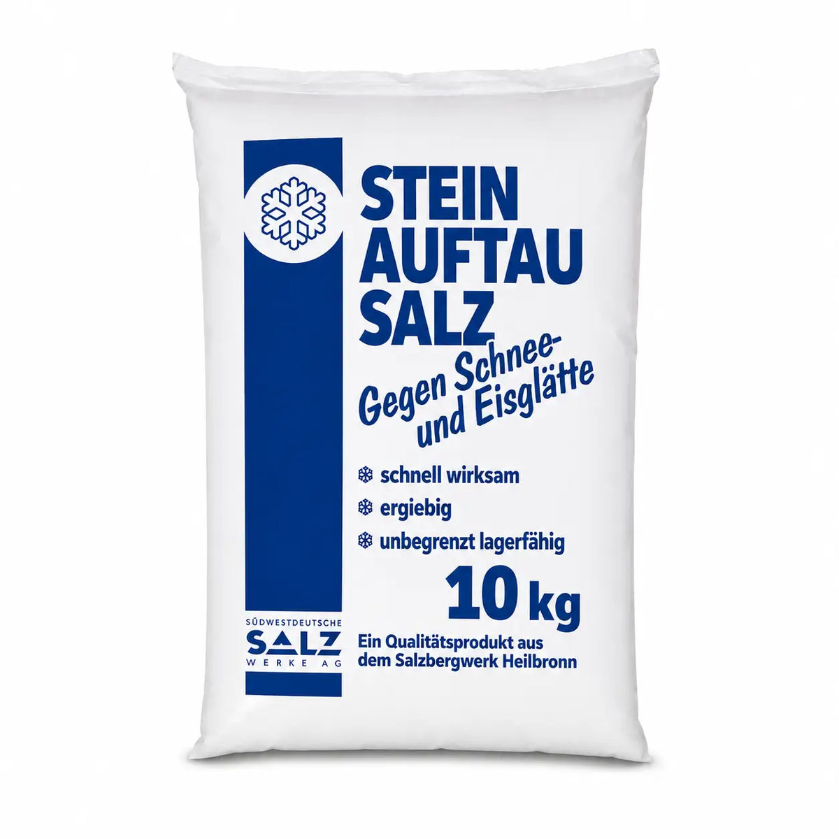 SÜDSALZ Steinauftausalz Streusalz Kornklasse EF trocken 10kg