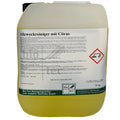 Beige plastikbehälter mit schwarzem deckel bio-tec halal zertifizierter allzweckreiniger citrus 10 kg