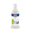 Weiße plastikflasche buzil buzz polish g 508 scheuermilch gebrauchsfertig 600ml mit blau-rotem etikettdesign