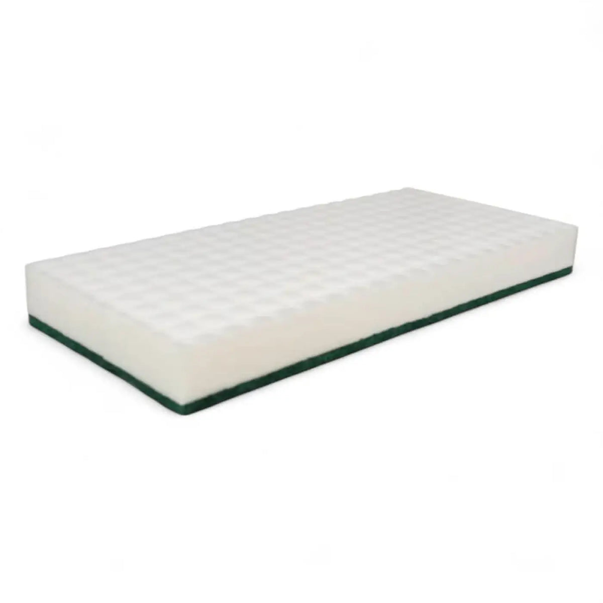 Weißer rechteckiger clendo melamin reinigungshandpad mit grünem rand und strukturierter oberfläche 11x25 cm