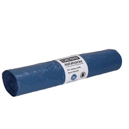 DEISS Standard Müllsäcke 120 Liter Blau Extra Stark 20004 – Palette mit 320 Rollen