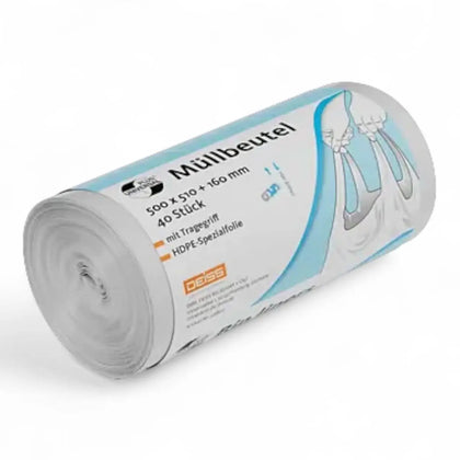 DEISS Universal Plus Müllbeutel 30 Liter transparent 49800 – Palette mit 1584 Rollen