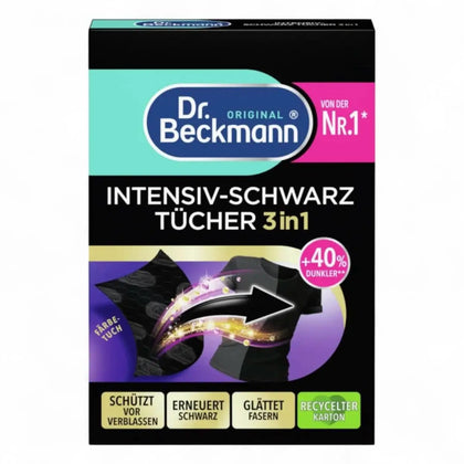 DR. BECKMANN Intensiv-Schwarz-Tücher 3in1