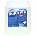 A 10-liter white plastic container of dreiturm duro fix express-grundreiniger professional cleaning solution
