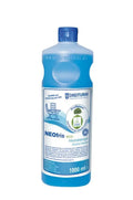 Blaue plastikflasche mit dreiturm neofris eco alkoholreiniger 1000 ml universalreiniger für haushalt und gewerbe