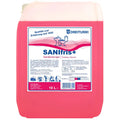 Rosa 10 liter plastikkanister dreiturm sanifris plus sanitärreiniger zur reinigung von sanitäranlagen