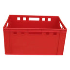 Roter eurobox stapelbox 60x40x30 cm aus hdpe mit integrierten griffen und verstärkten seiten