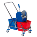 Floorstar DOFA25D Doppelfahrwagen mit Deichsel 25l SOLID.