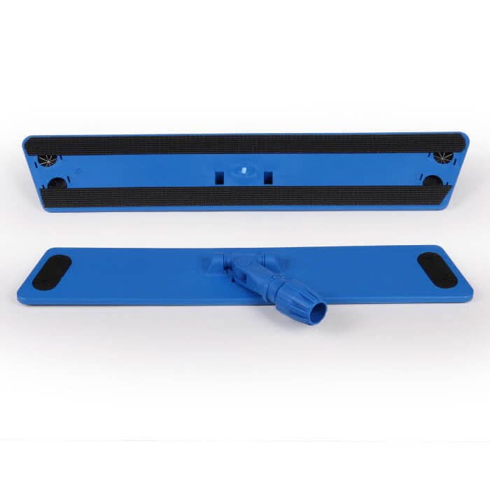 Floorstar QuickSnapper Trapezhalter mit Klettstreifen in Blau für hygienischen Reinigungsbedarf von Floorstar