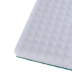 Weißes rechteckiges Floorstar Magic-Superhandpad aus melamin mit strukturierter gitteroberfläche und grünem abrasivrand