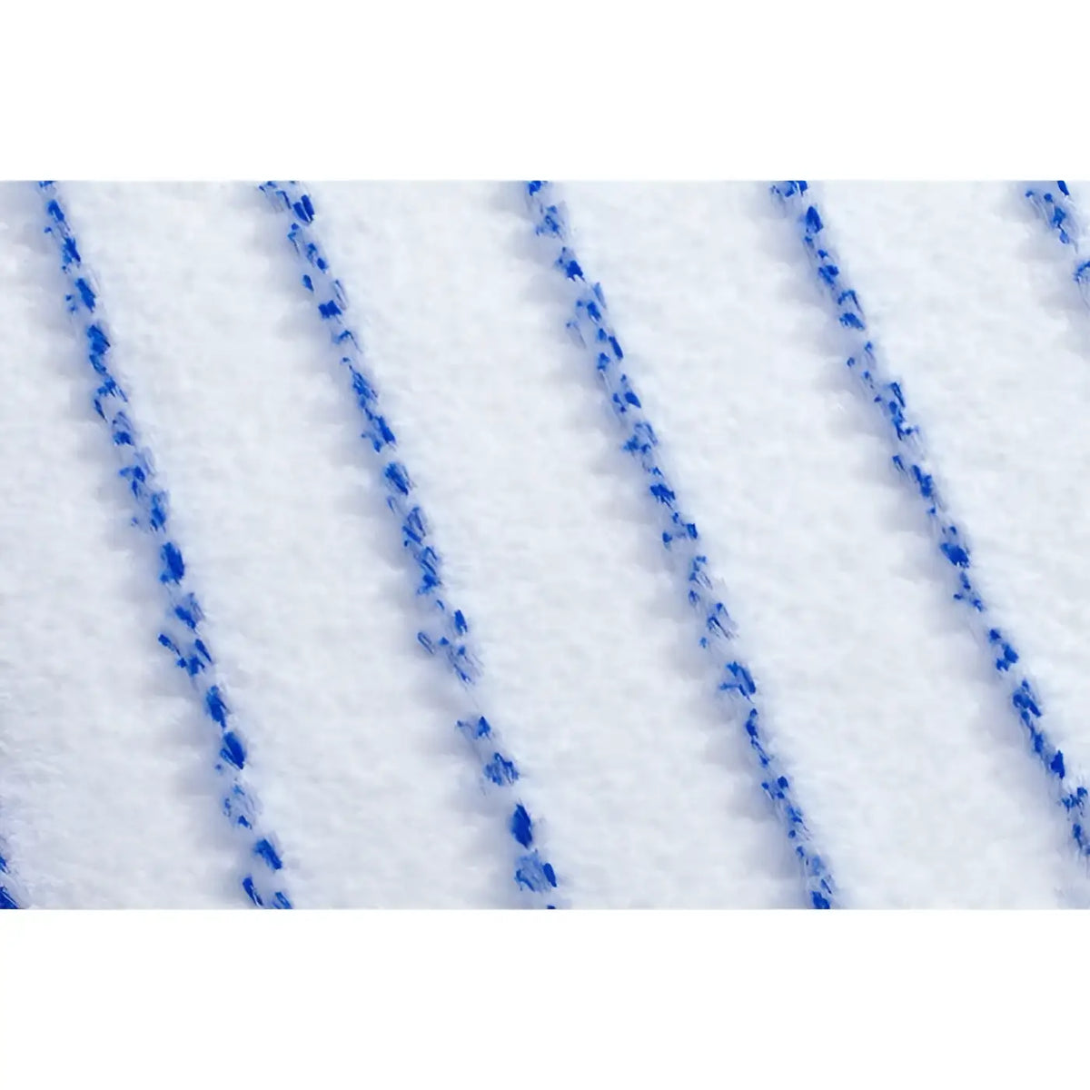 White textured fabric with diagonal blue stripes on floorstar microfaser handpad for efficient cleaning