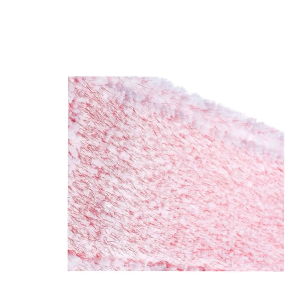Floorstar microfaser handpad mit rosa und weißem mikrofasertuch und weicher, flauschiger oberfläche