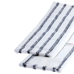 Floorstar microfasermopp thenufil forte mit weiß-grau gestreiftem mikrofaserwischkopf und gewebter struktur