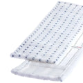 Weißer floorstar microfasermopp dannufil top mit marineblauem floralem muster und verstärkten kanten