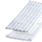 Weißer floorstar microfasermopp dannufil top mit marineblauem floralem muster und verstärkten kanten