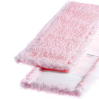 Pink und weißer strukturierter microfiber mopkopf mit weicher flauschiger oberfläche für floorstar premium microfasermopp thenufil pins