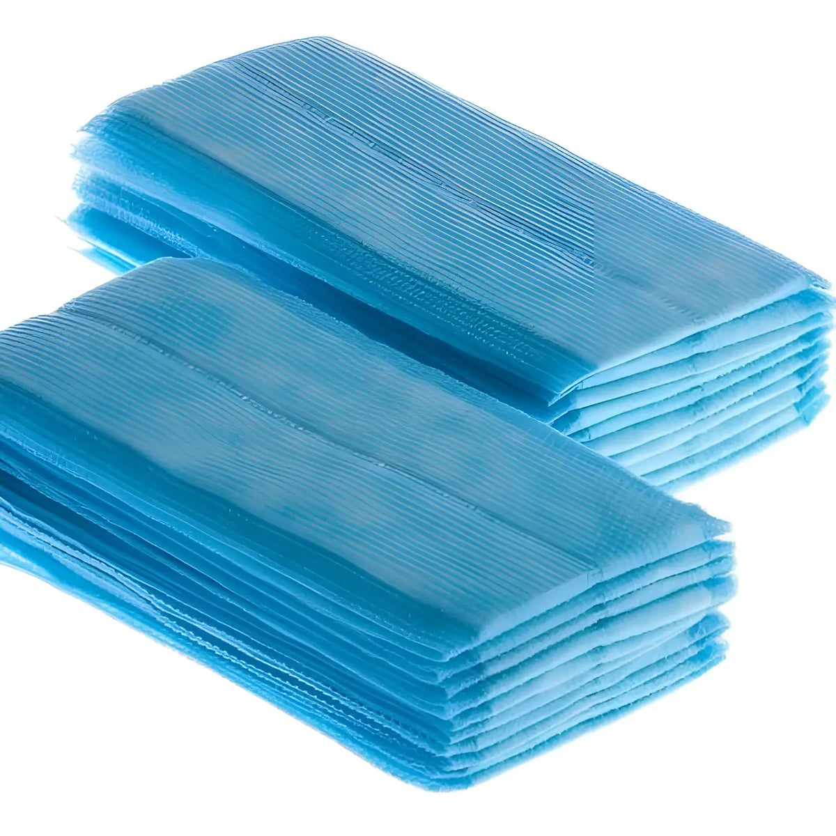 Stapel hellblauer mikrofaser-reinigungstücher für floorstar staubbindender einwegmopp 40 cm 20 stück