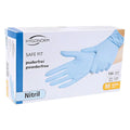 Verpackung von Hygonorm "Safe Fit" Nitril-Handschuhe Blau 100 Stück von Franz Mensch für hygienische Zwecke.