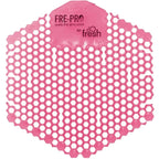 Pink sechseckige fre-pro frechgeruchskontrollmatte für urinaleinsatz frepro wave 3d mit duft