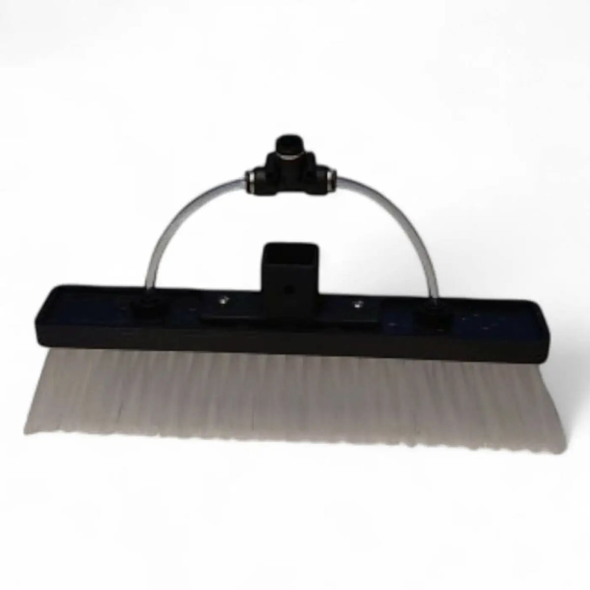 Gardiner bürste super lite dupont medium 26 cm schwarzer kunststoffbodenbesen mit gebogenem metallgriff und grauen borsten