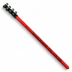 Red gardiner cl-x12 teleskopstange aus carbon mit schwarzen verstellbaren gelenken 3,63 meter lang
