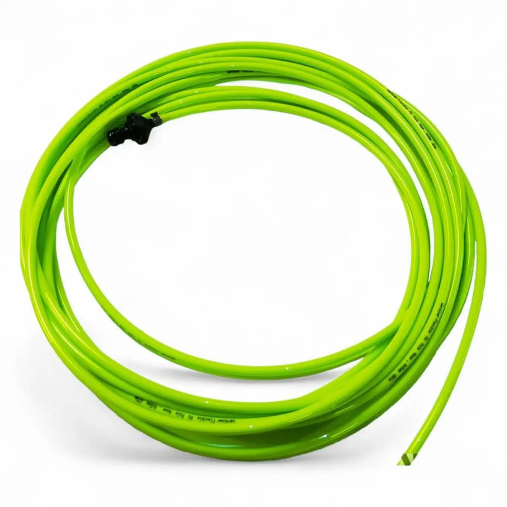 Neongrün coiled gartenschlauch mit schwarzem anschluss für gardiner clx 22 6,50 meter carbon hybrid teleskopstange