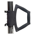 Black ergonomischer gardiner haltegriff mit schnellspanner und texturierter griffoberfläche zur sicheren befestigung am element 10 rohr