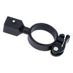 Schwarze gardiner klemmhalterung kamera mit quick-lock aufnahme und quadratischem kopf mit verstellbarer klemme