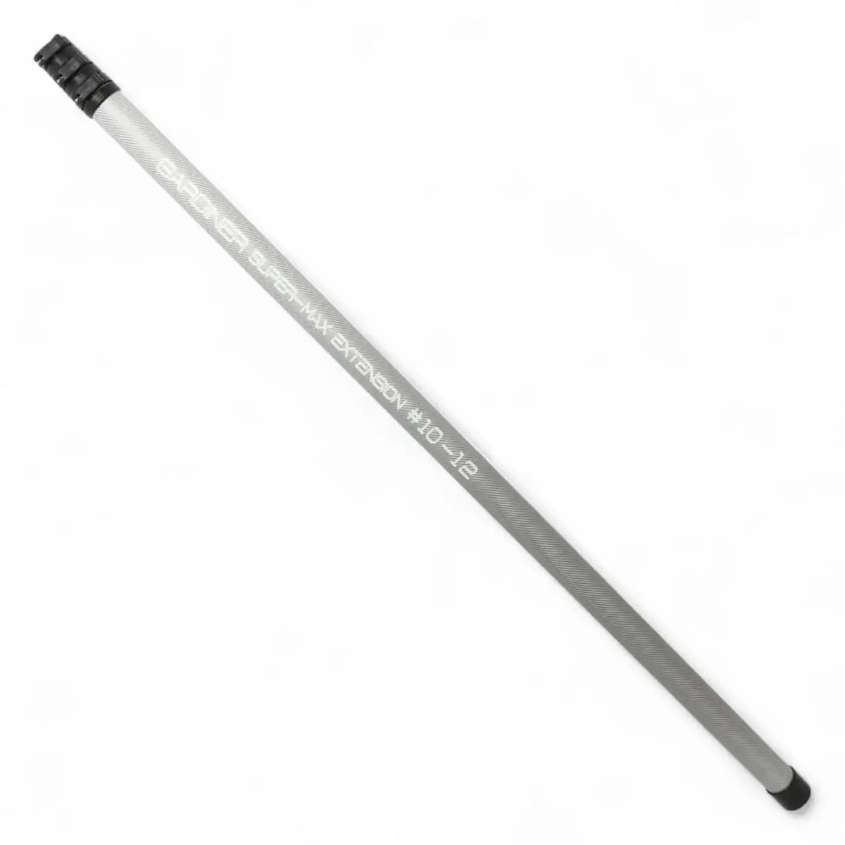 Silberner carbonfaser verlängerungspol mit schwarzen kappen sander super max extension 10-12 zoll für gardiner super max teleskop