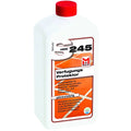 Weiße plastikflasche mit rotem verschluss und orangefarbenem etikett hmk 245 steinimprägnierung für steinpflege