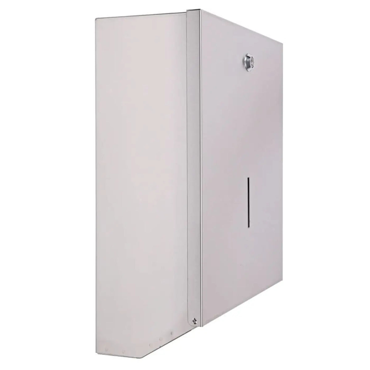 Hygostar falthandtuchspender aus edelstahl silber metallic wandmontierte utilitätsbox mit vertikalem griff und schloss