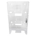 Clear acryl dreistufiger magazinhalter mit minimalistischen design und hygostar handspezspender triple kunststoff etikett