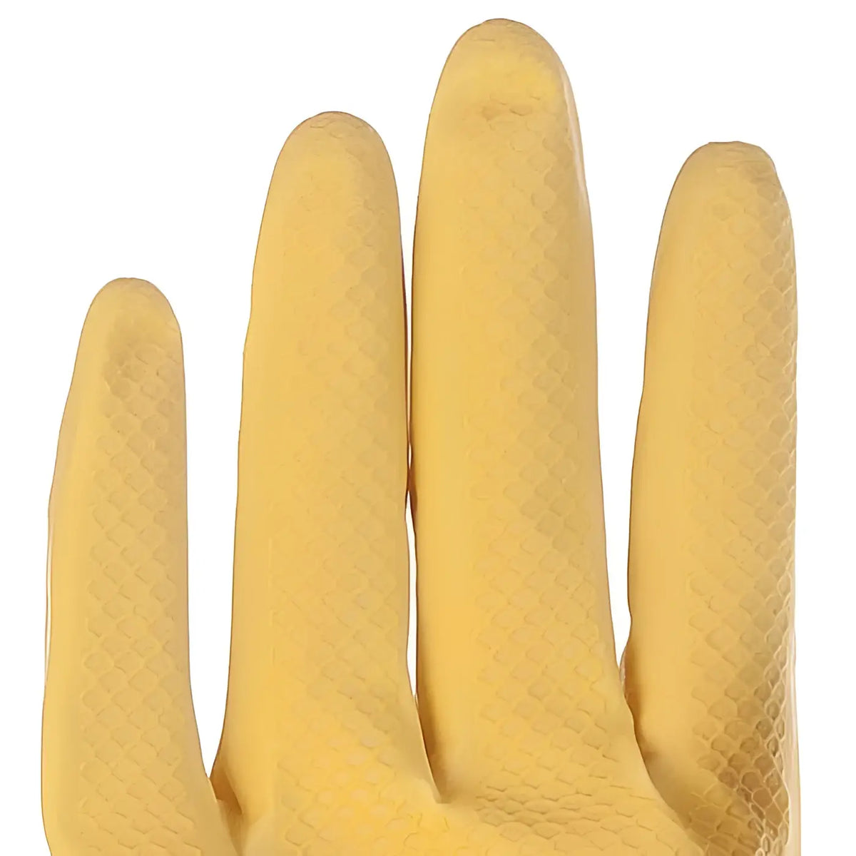 Hygostar haushaltshandschuhe bettina soft gelb mit diamantmuster griff auf den fingern aus weichem gummi