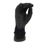 HygoStar Kälteschutzhandschuhe winter star schwarzer arbeitshandschuh mit strukturierter grifffläche und gestricktem bündchen