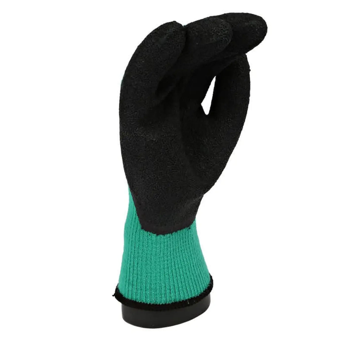 Hyogostar kälteschutzhandschuhe winter star 12 paar schwarzer und teal arbeitshandschuh mit strukturierter griffhand und rippenstrickbund