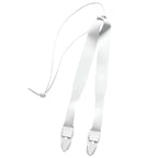 Weißes hygienisches nylon-tragegarnitur für schürzen y-form mit verstellbaren metallverschlüssen und dünner schnur