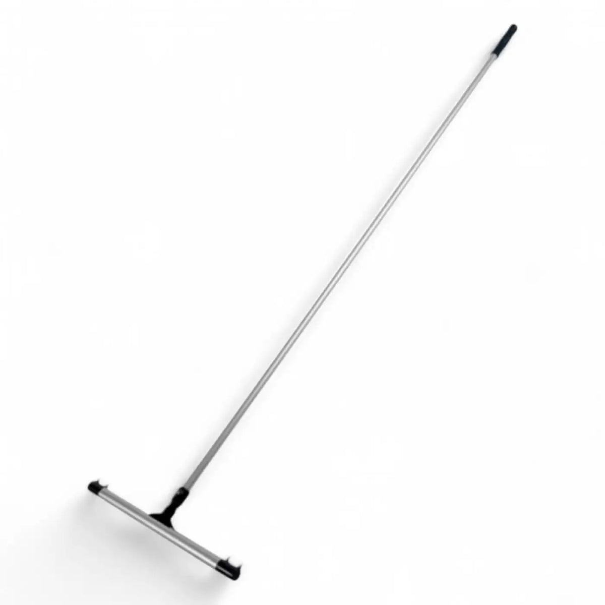 Silver metal squeegee mit schwarzer gummilippe und griff von kiehl wischwiesel für effektives wischen