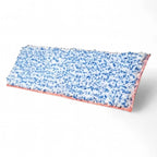 Maykker scotsman sleeve einwascher-bezug mit blau weiß gesprenkeltem mikrofaser mopfkopf und pinker nahtkante