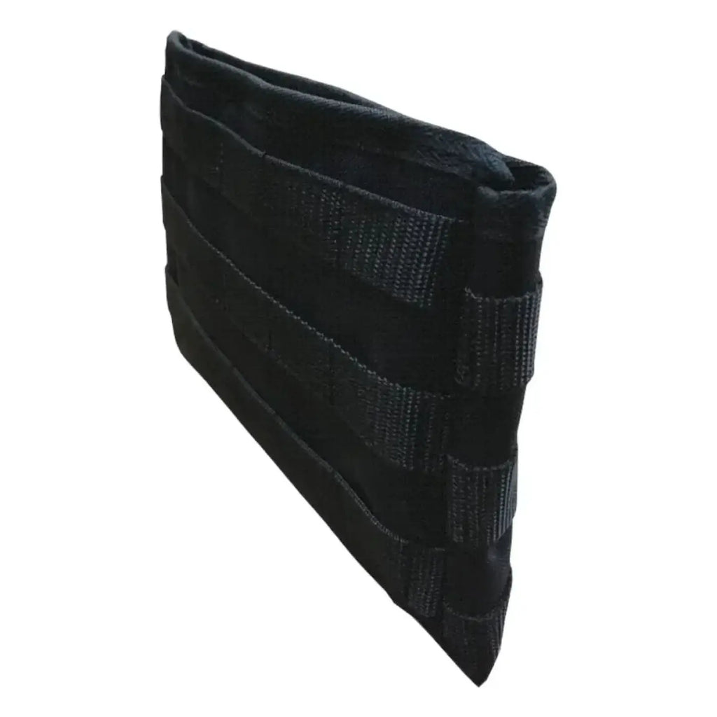 Schwarzes taktisches molle portemonnaie mit verstärkten nähten und modularen riemendesign von maykker smart bag low-rider frontloader small bag
