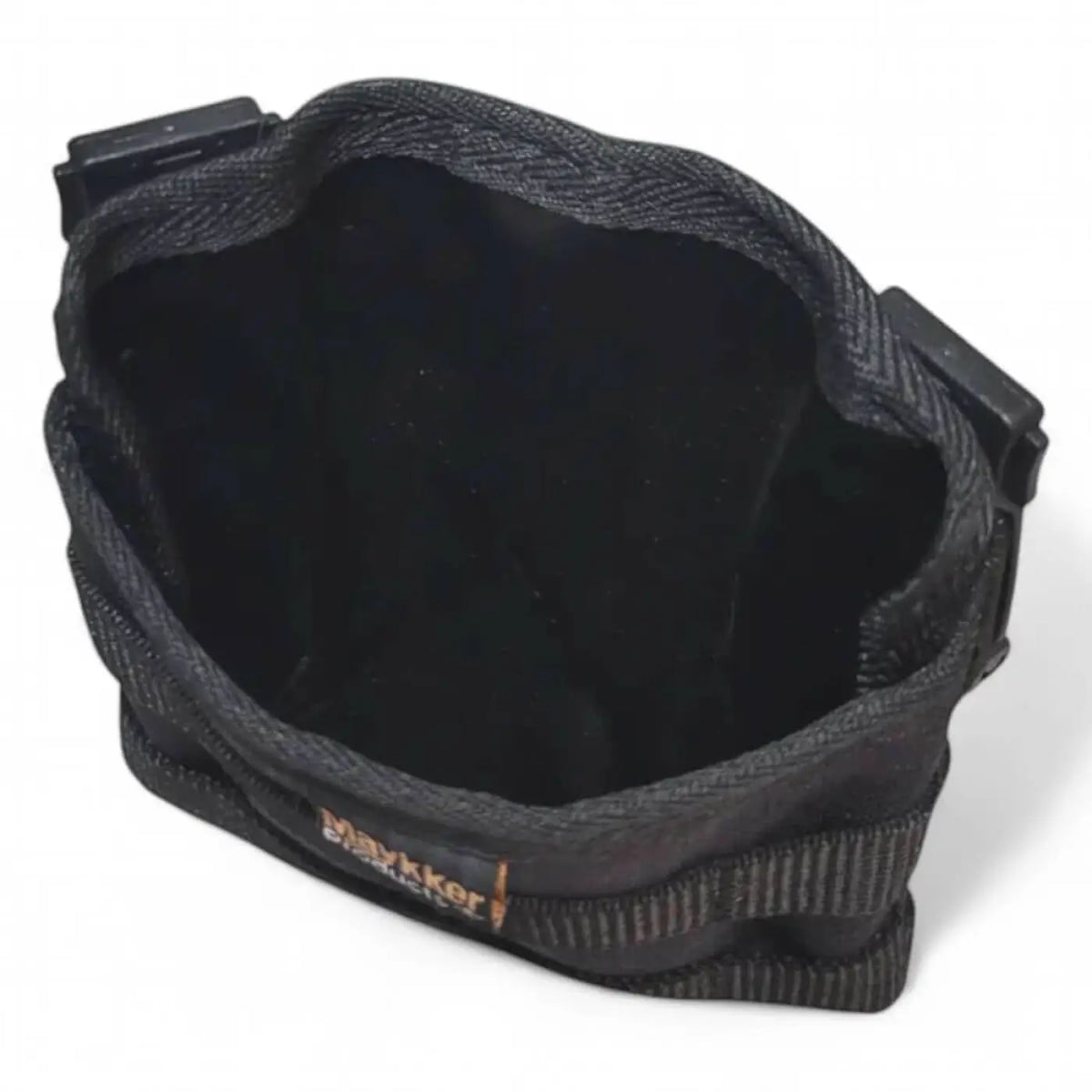 Maykker smart bag smallpouch schwarzer werkzeuggürtel mit gewebter außenfläche und weichem innenfutter
