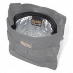 Maykker smart bag tannerpouch small graue isolierte lebensmitteltragetasche mit schwarzem stoffgriff und reflektierendem innenfutter