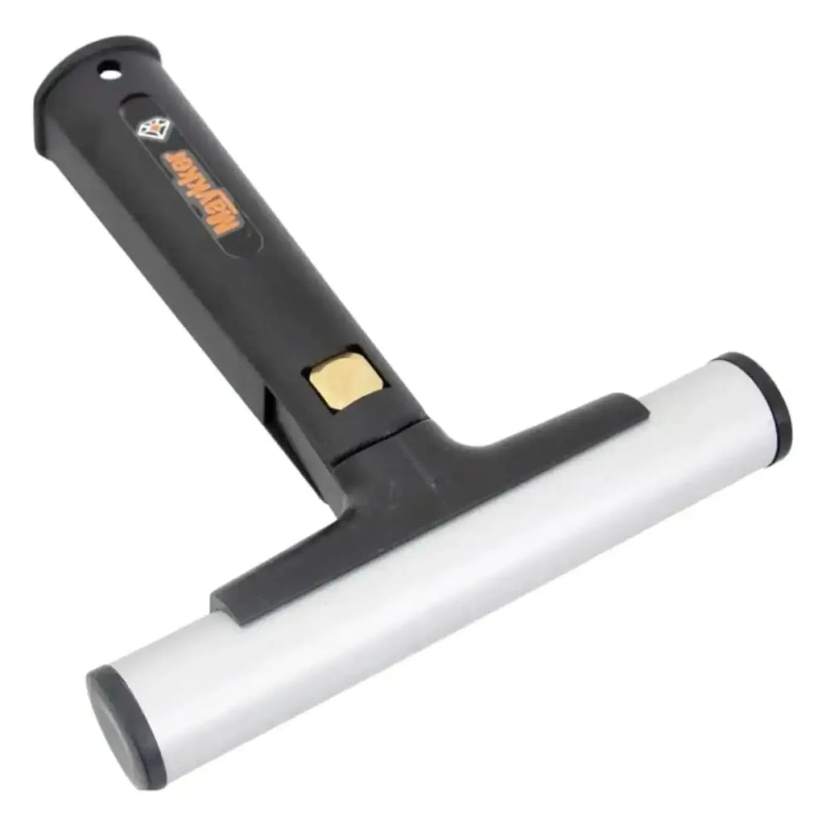 Maykker swivel t-bar fenstereinwascher schwarzer und silberner t-förmiger squeegee mit texturiertem griff und metallklinge dirt devil