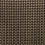 MAYKKER TridentBelt Gürtel aus schwarzem gewebtem Mesh mit silbernen diamantförmigen Nähten
