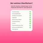 Milury sanitär- und badreiniger in milury power trio reinigungsset für porzellanfliesen und chromoberflächen