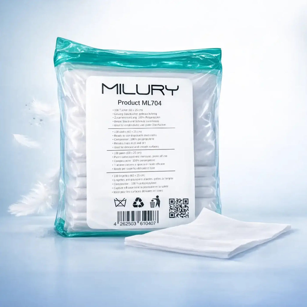 Milury ml704 cotton swabs in clear plastic package with teal seal 100 sterile individually wrapped cotton buds