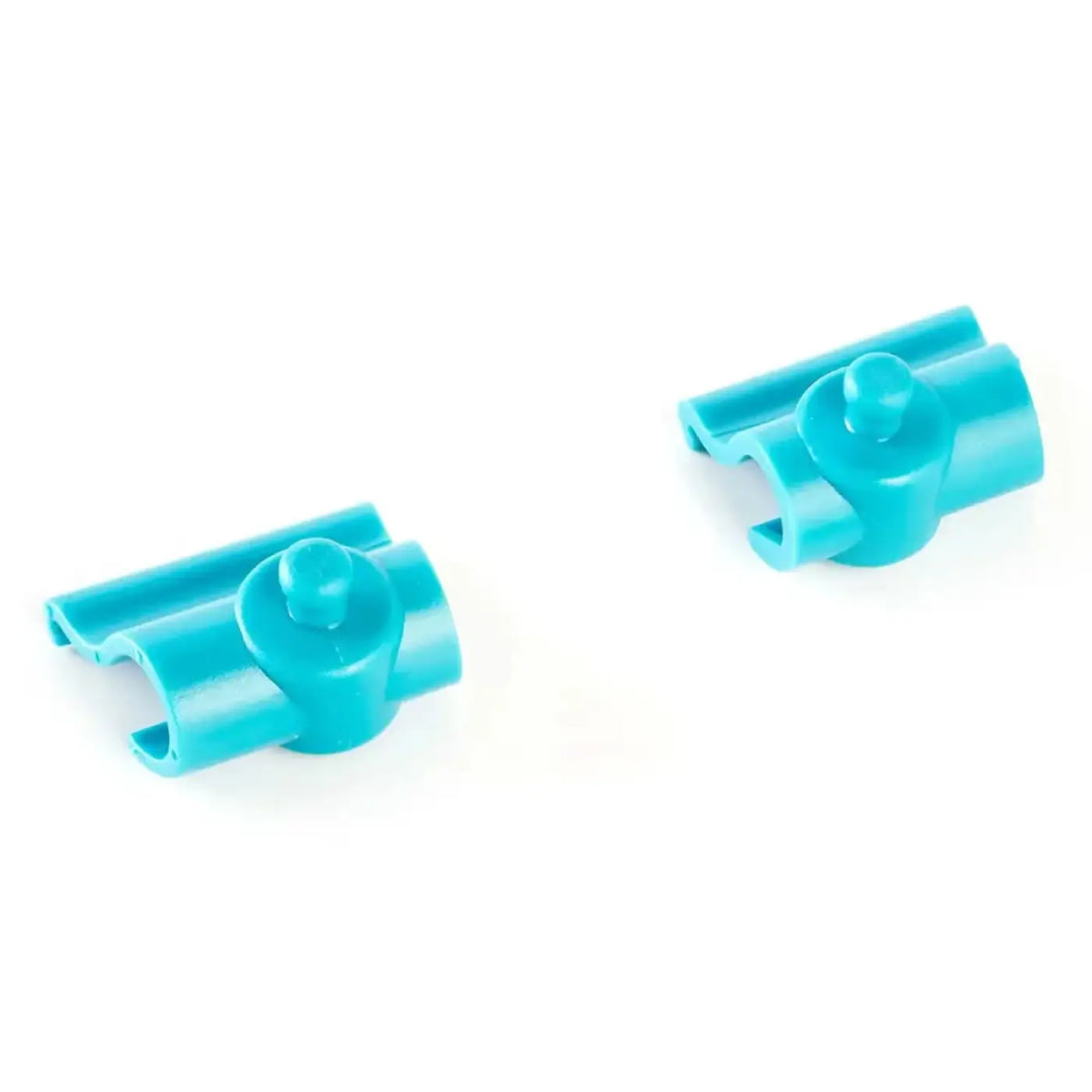 Turquoise plastik clip verbinder des moerman fliiq premium wischerbezugs mit clips für einfache befestigung