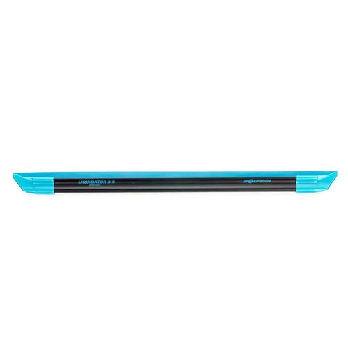 Moerman liquidator 3.0 fensterwischer-schiene mit nxt-r gummi in türkis und schwarz mit ergonomischem griff
